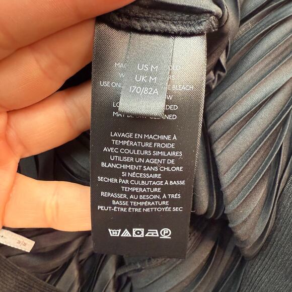 Free People Winona Pleated Flare Pants High Rise Wide Leg Black Size M Capsule - Picture 9 of 10